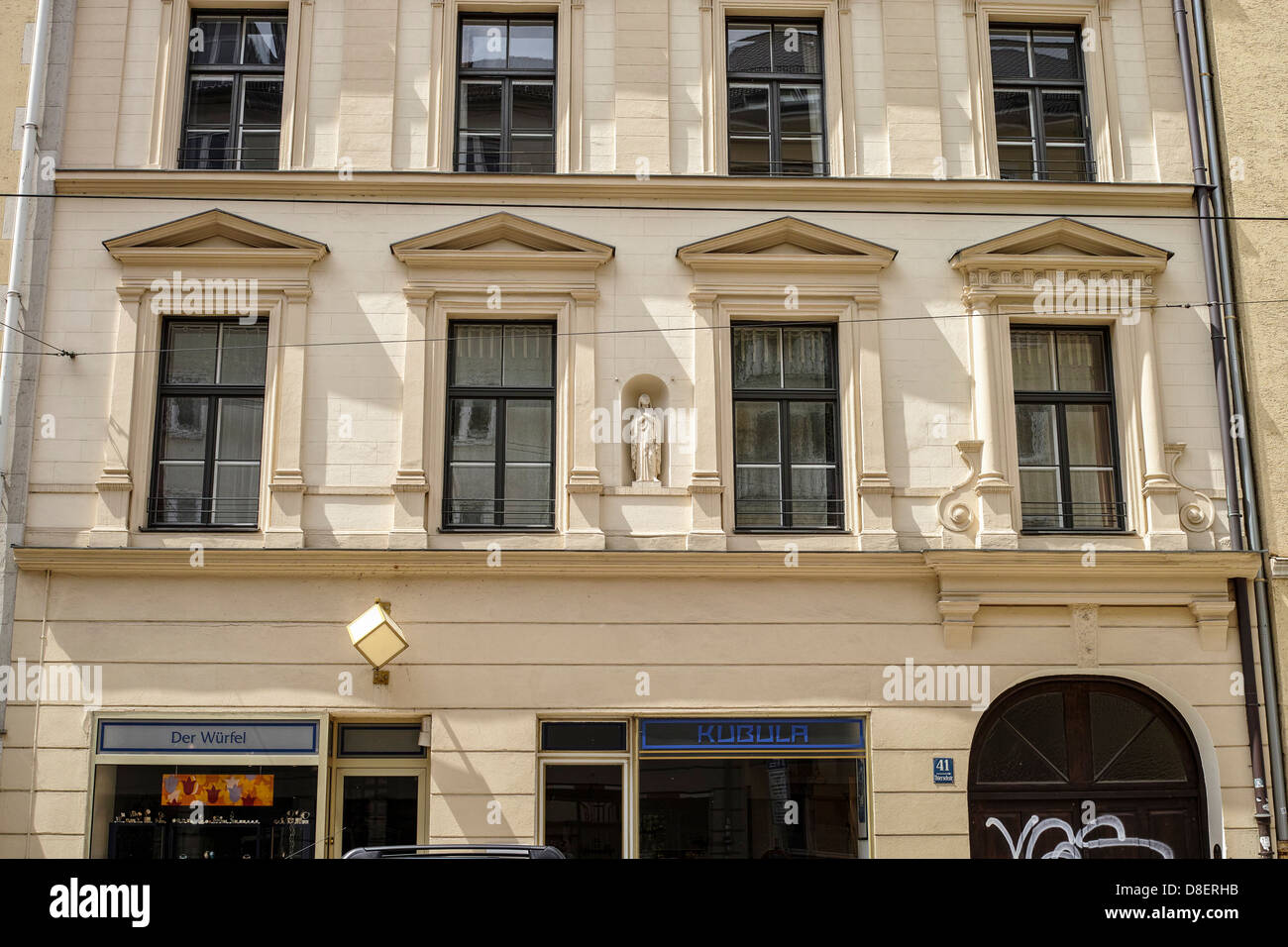 2. Adolf Hitlers Residenz (1.. Stock) in München (Mai 1920 - Oktober 1929). Stockfoto