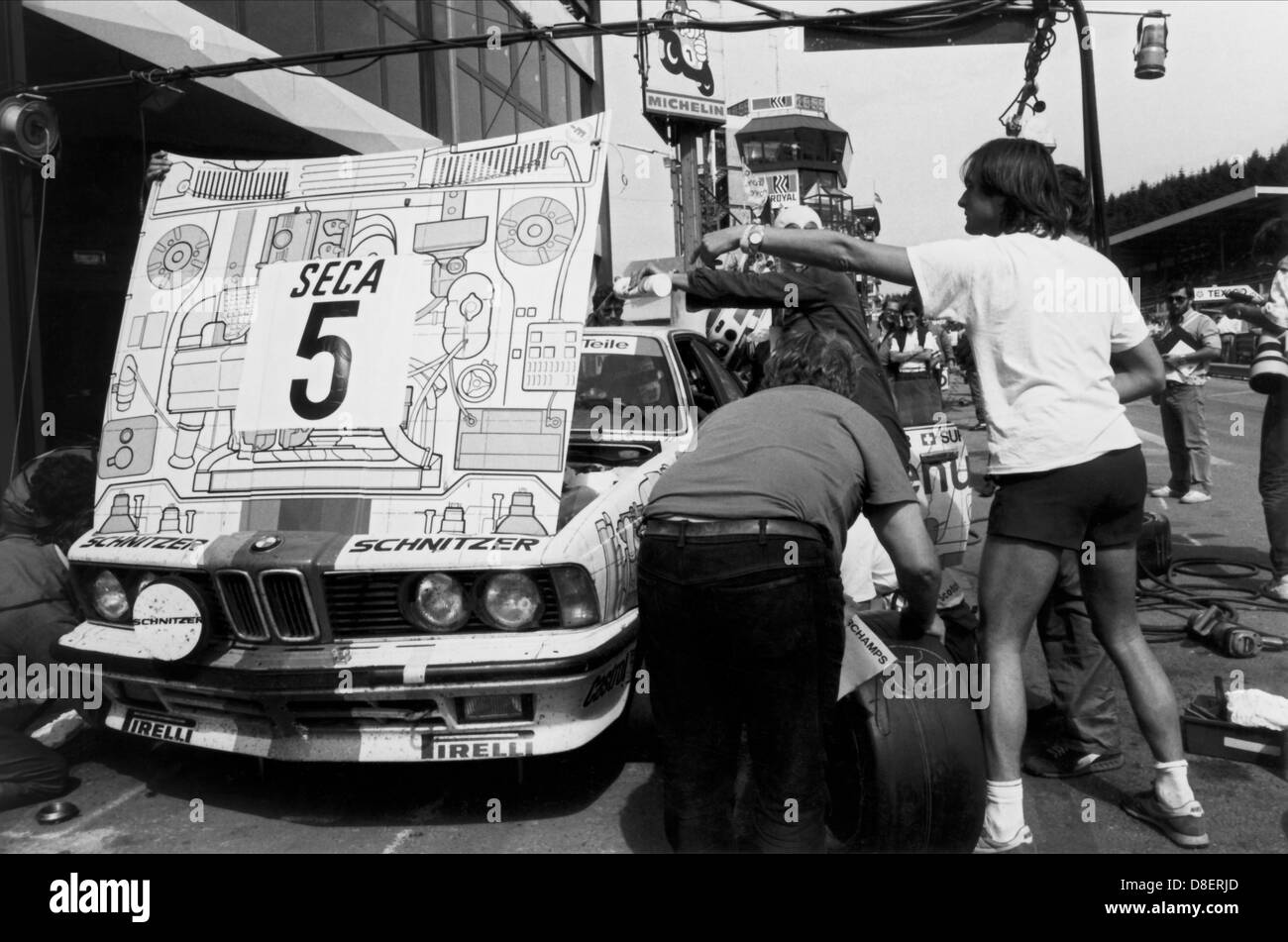 24 Stunden von Spa 1985, Belgien, BMW 635 CSi, Roberto Ravaglia (I) / Gerhard Berger (A) / Marc Surer (CH) Stockfoto