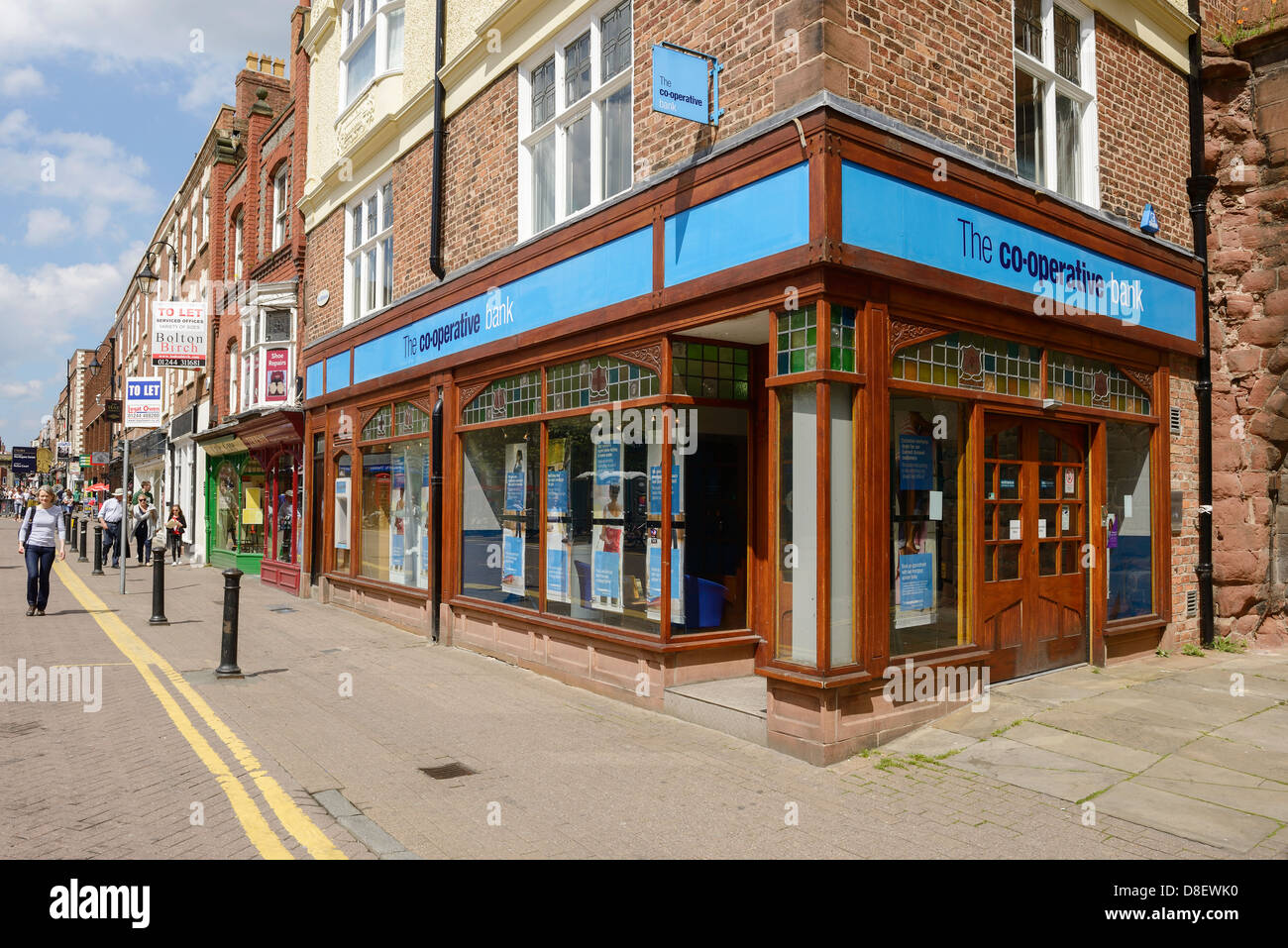 Co-Operative Bank-Filiale in Chester Stockfoto