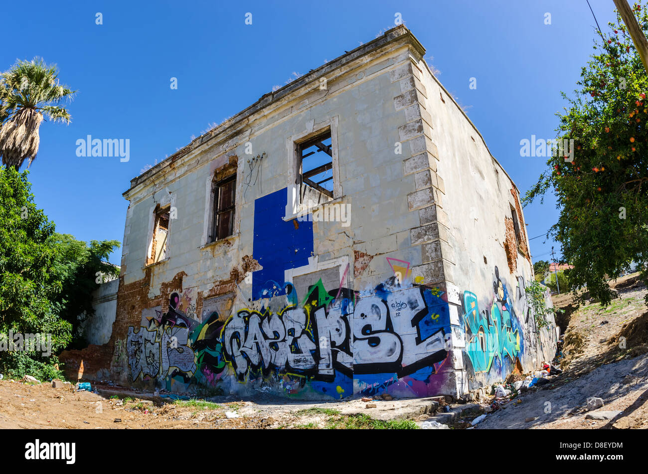 Bo Kaap, Kapstadt 008-Ruine Stockfoto