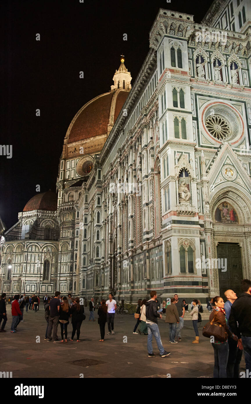 Europa, Italien, Florenz, Dom Santa Maria del Fiore italienischen berühmten Architekten Brunelleschi, Unesco Stockfoto