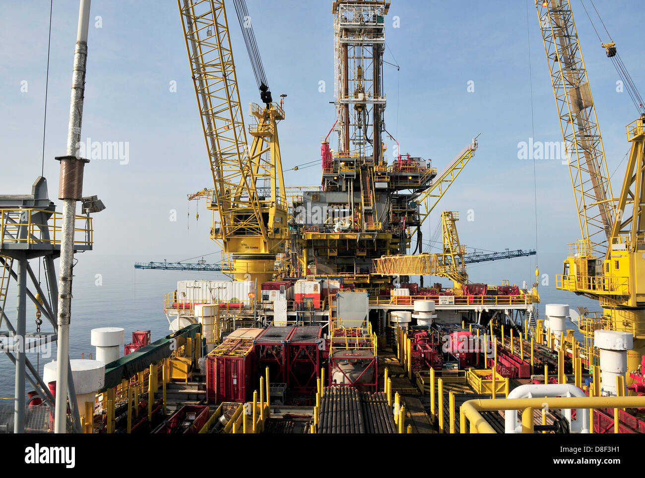 Öl-Rig-Plattform Stockfoto