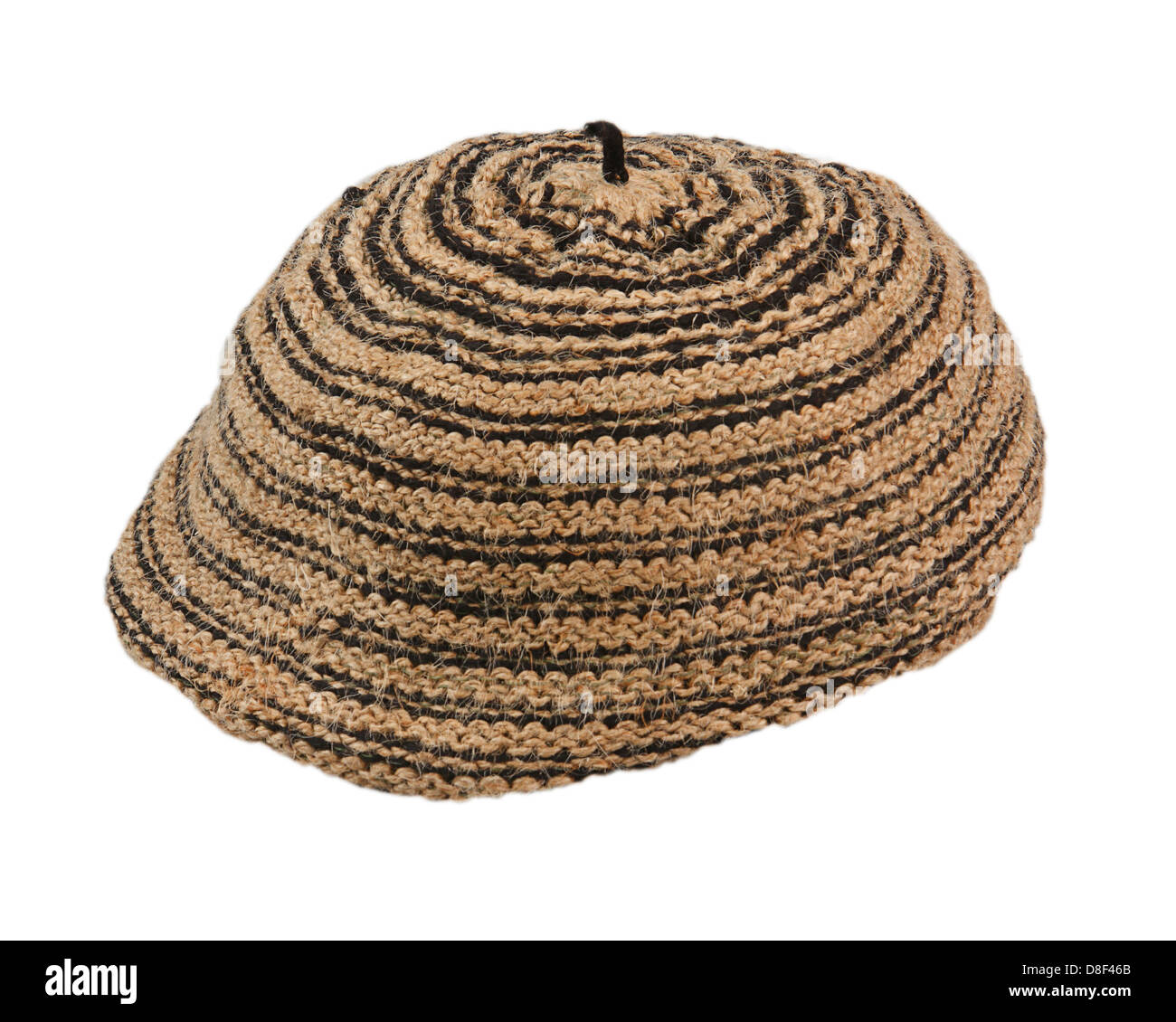 Halten Sie Ihren Kopf warm durch das Tragen einer Wollmütze Stockfoto