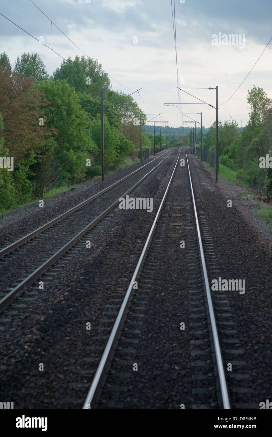 European Railway tracks Stockfoto