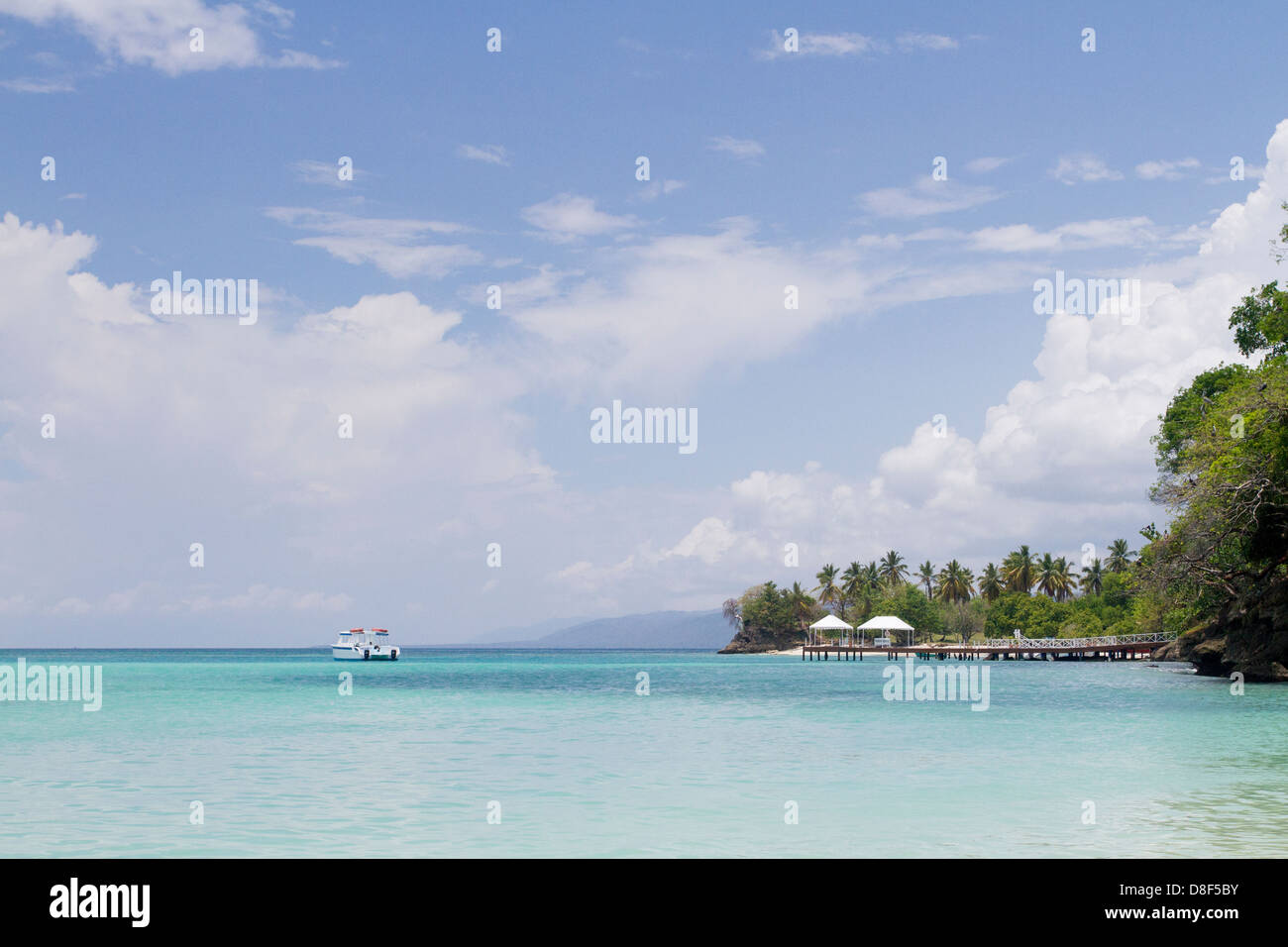 Cayo Levantado (Bacardi Island), Dominikanische Republik Stockfoto Cayo Levantado (Bacardi Island), Dominikanische Republik Stockfoto