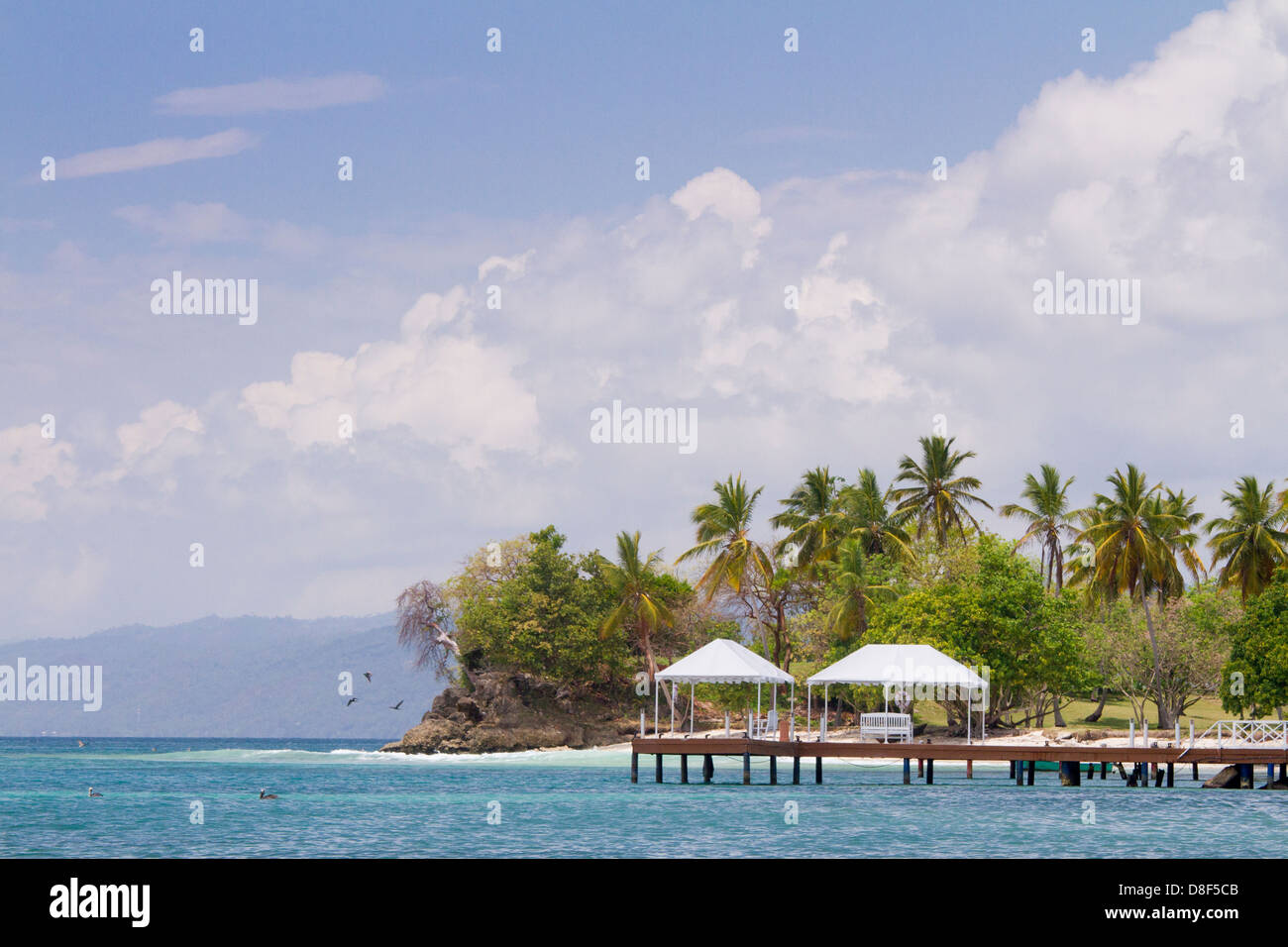 Cayo Levantado (Bacardi Island), Dominikanische Republik Stockfoto Cayo Levantado (Bacardi Island), Dominikanische Republik Stockfoto
