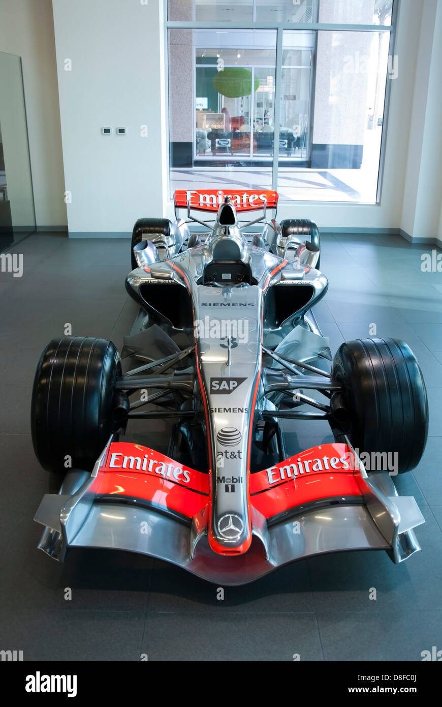McLaren Mercedes Formel 1-F1-Boliden Stockfoto