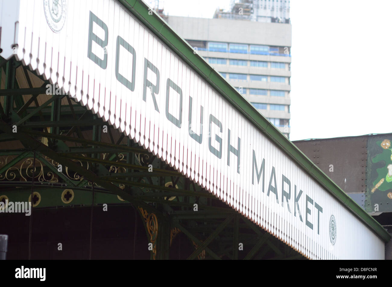 Borough Market in London, Vereinigtes Königreich. Stockfoto