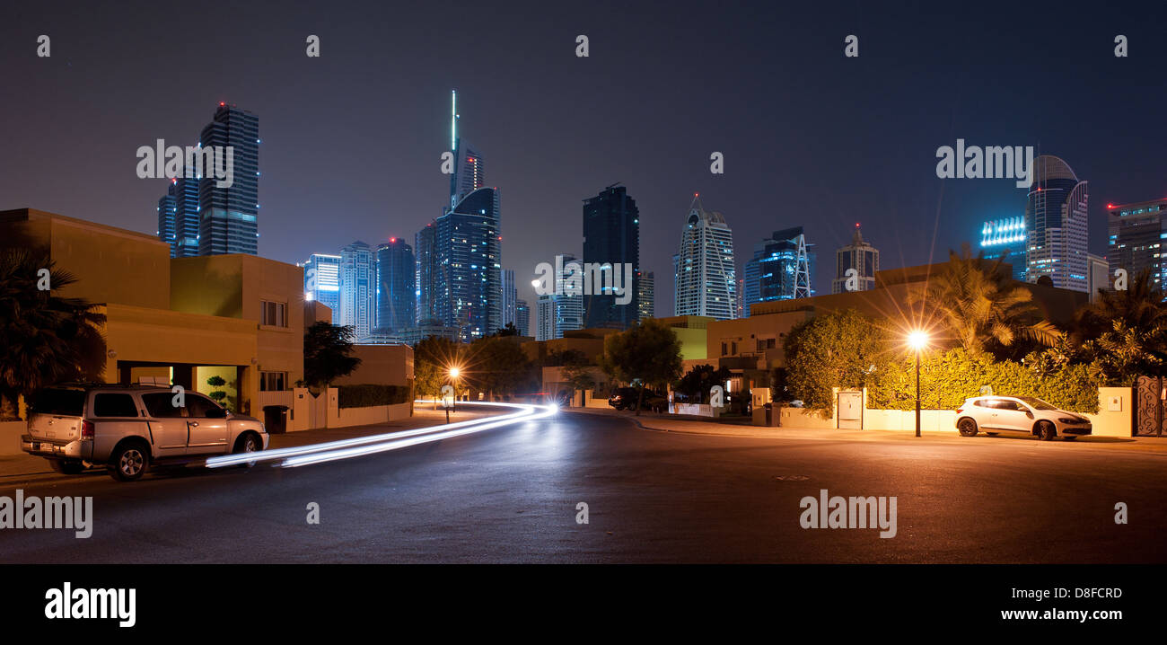 Jumeirah Lake Towers, Dubai, Vereinigte Arabische Emirate Stockfoto