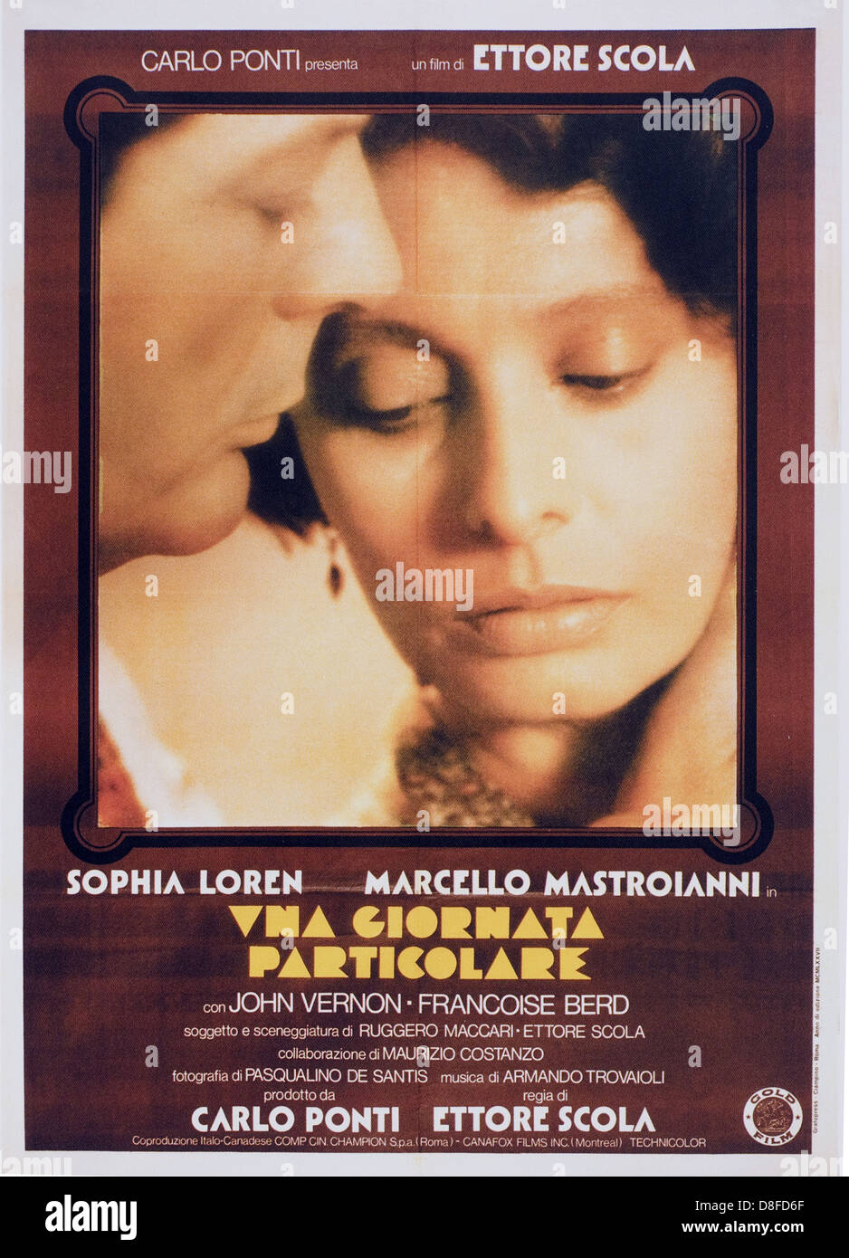 Una Giornata Particolare italienische Filmplakat Stockfoto