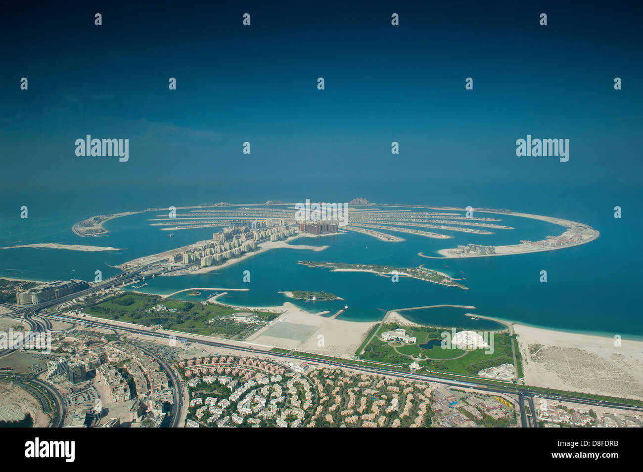 Die Palm Jumeirah, Dubai, Vereinigte Arabische Emirate Stockfoto