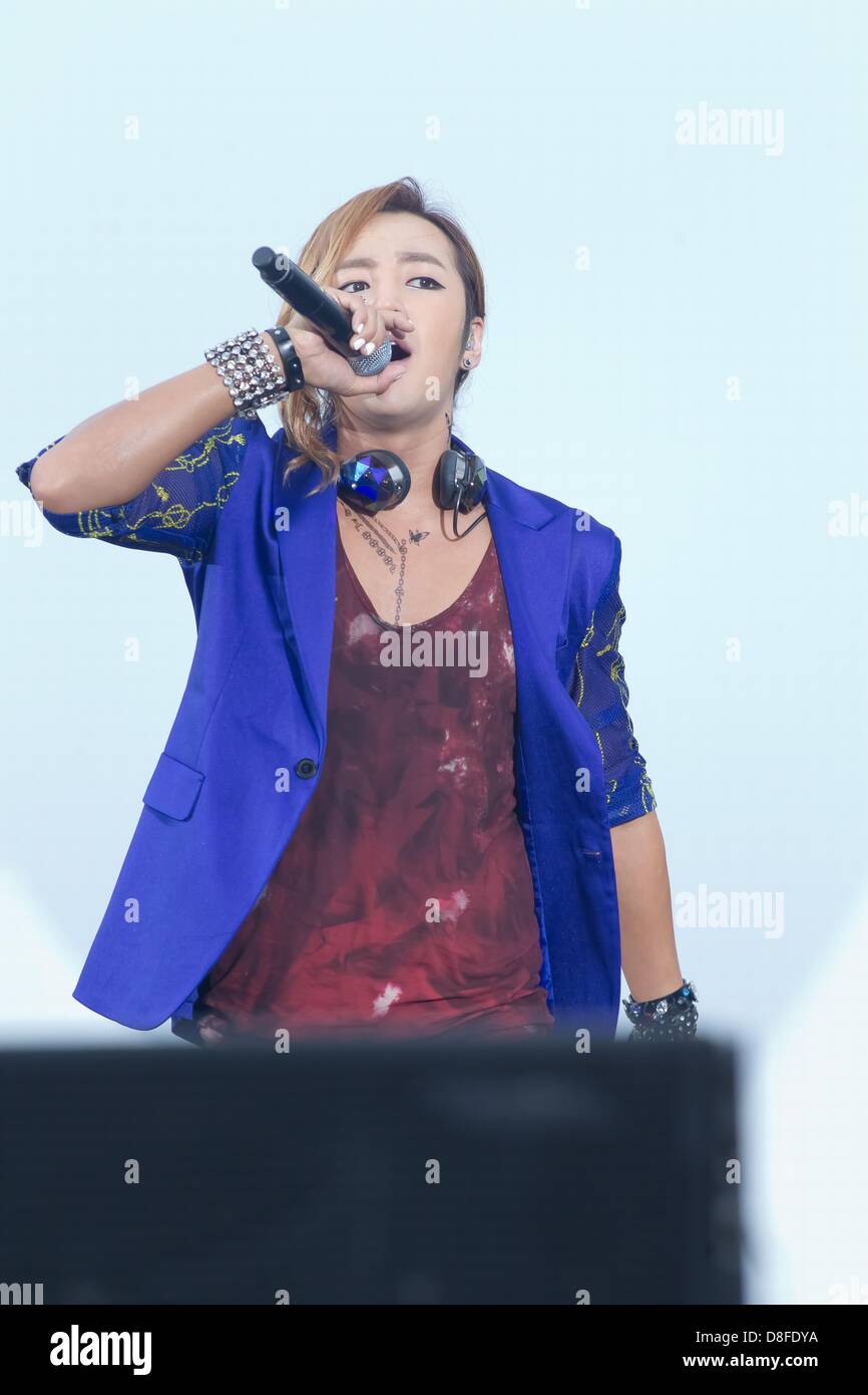 Am Sonntag, 26. Mai 2013 besucht Jang Keun Suk 2013 SUPER TAIKYU IN KOREA Aktivität in Seoul, Südkorea. Stockfoto