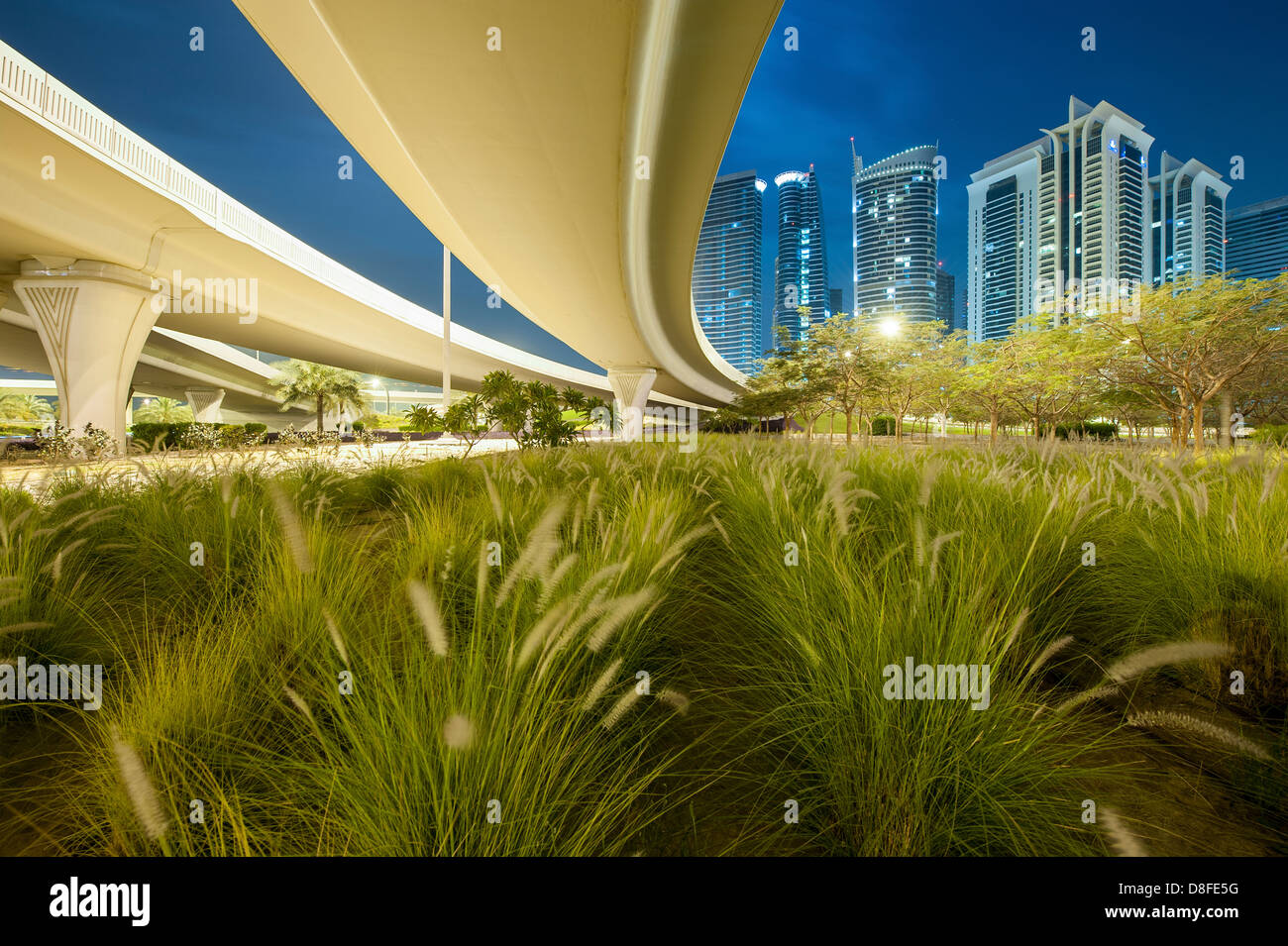 Skyline des neuen Dubai, Vereinigte Arabische Emirate Stockfoto