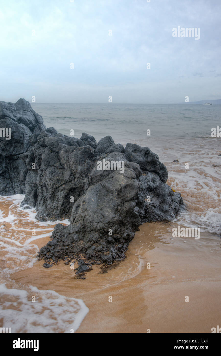 Wailea Makena Beach auf der hawaiianischen Insel Maui Stockfoto