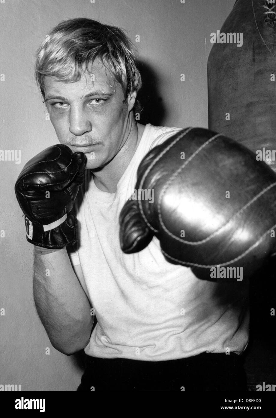 Deutscher Boxer Norbert Grupe, fotografiert am 30. Dezember 1968 in Berlin. Stockfoto