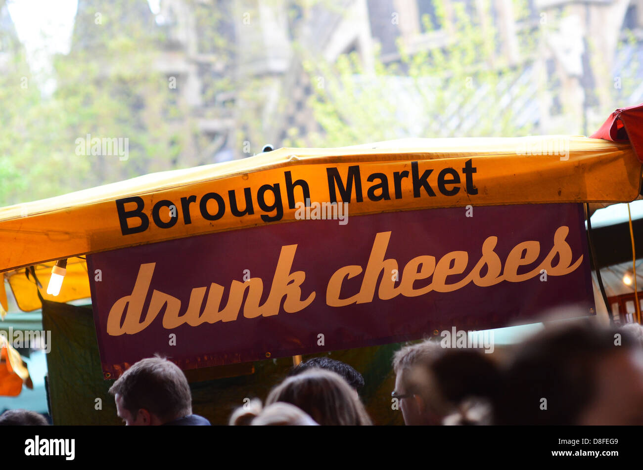Borough Market in London, Vereinigtes Königreich. Stockfoto