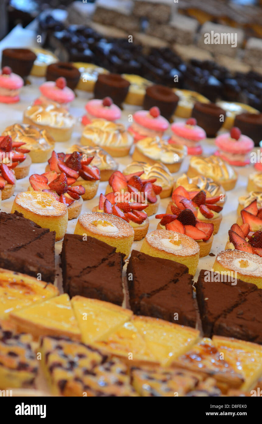 Borough Market in London, Vereinigtes Königreich. Stockfoto