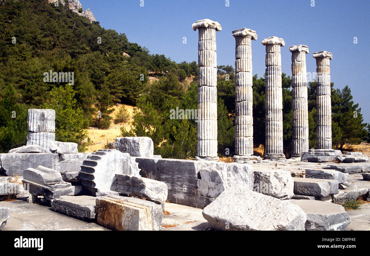 Antiken Priene Türkei Stockfoto