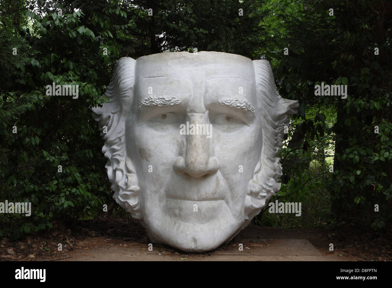 Skulptur von Sam Houston Stockfoto