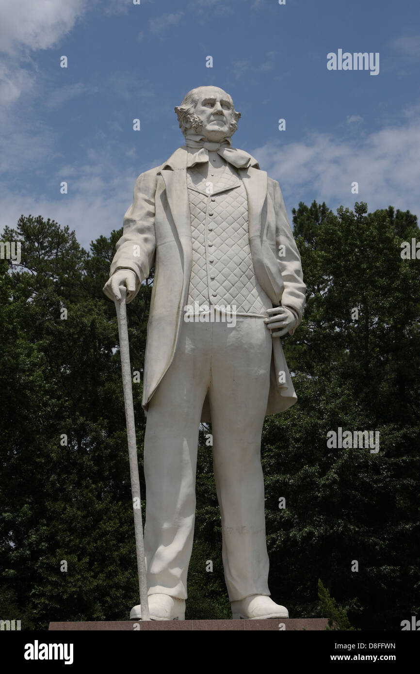 Skulptur von Sam Houston Stockfoto