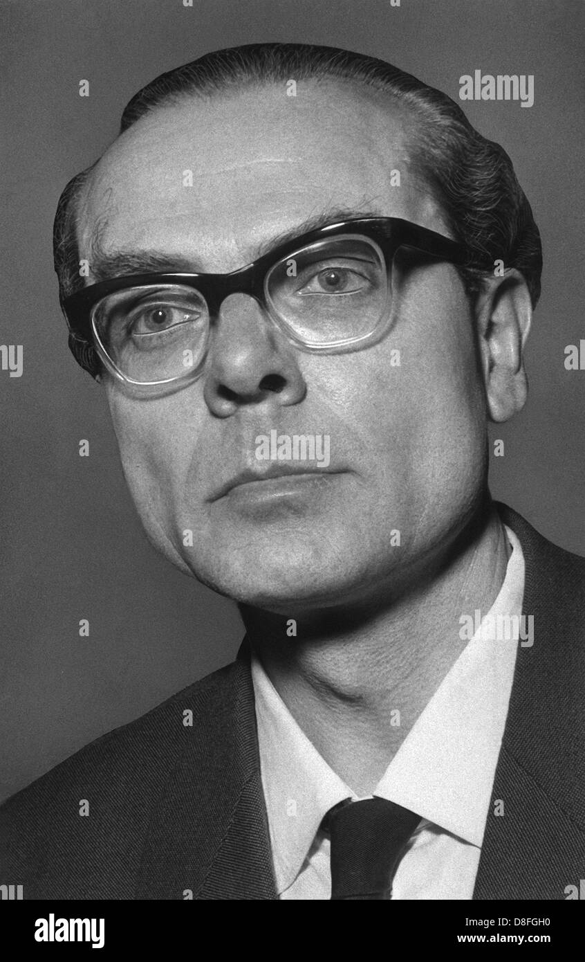 Schriftsteller Arno Schmidt, fotografiert im Jahr 1964. Stockfoto