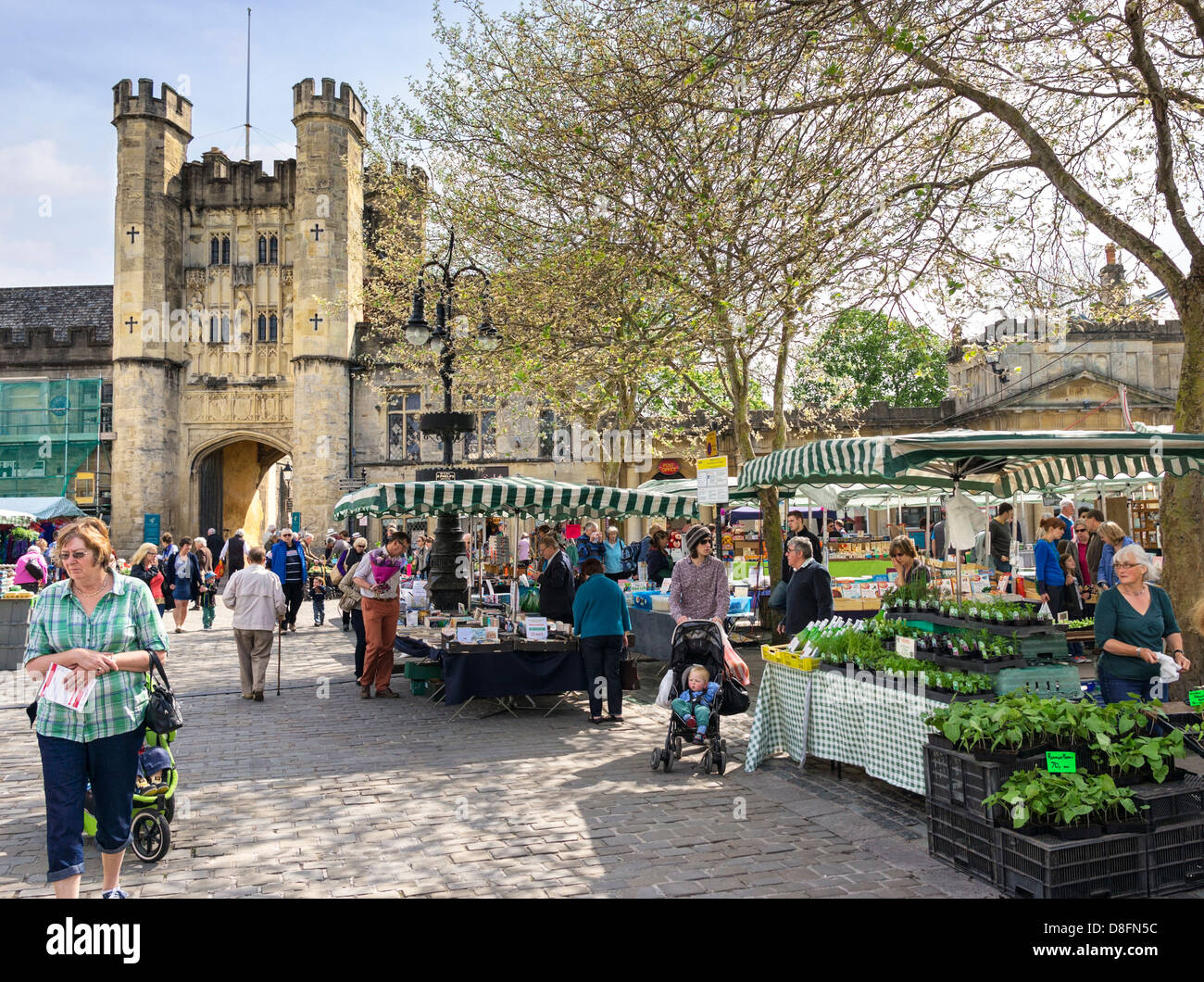 Market, UK, in Wells, Somerset, England, UK Stockfoto