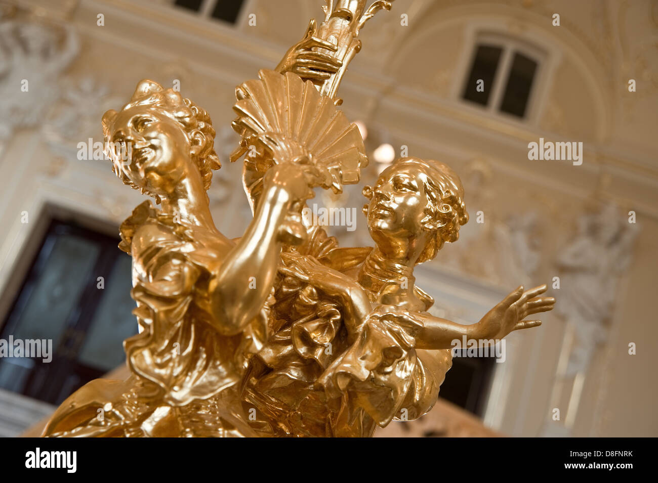 Goldene Figur Tanzpaar Stockfoto