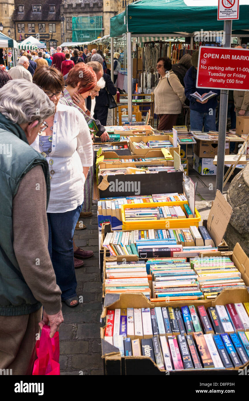 Buchen Sie Stall, England, Großbritannien Stockfoto