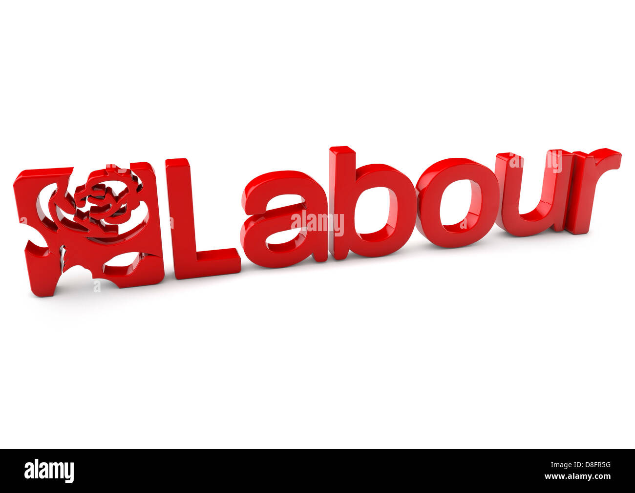 Labour Party logo Stockfoto