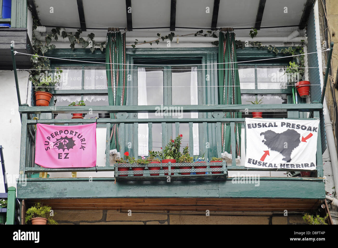 Baskische protest Stockfoto