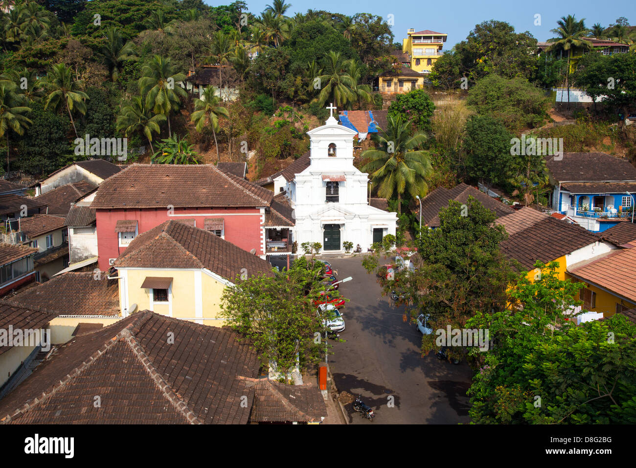 Kapelle St. Sebastian, koloniale portugiesische Kirche in Panaji, Goa, Indien Stockfoto