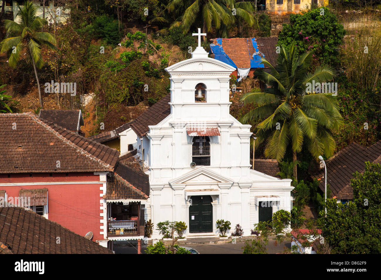 Kapelle St. Sebastian, koloniale portugiesische Kirche in Panaji, Goa, Indien Stockfoto