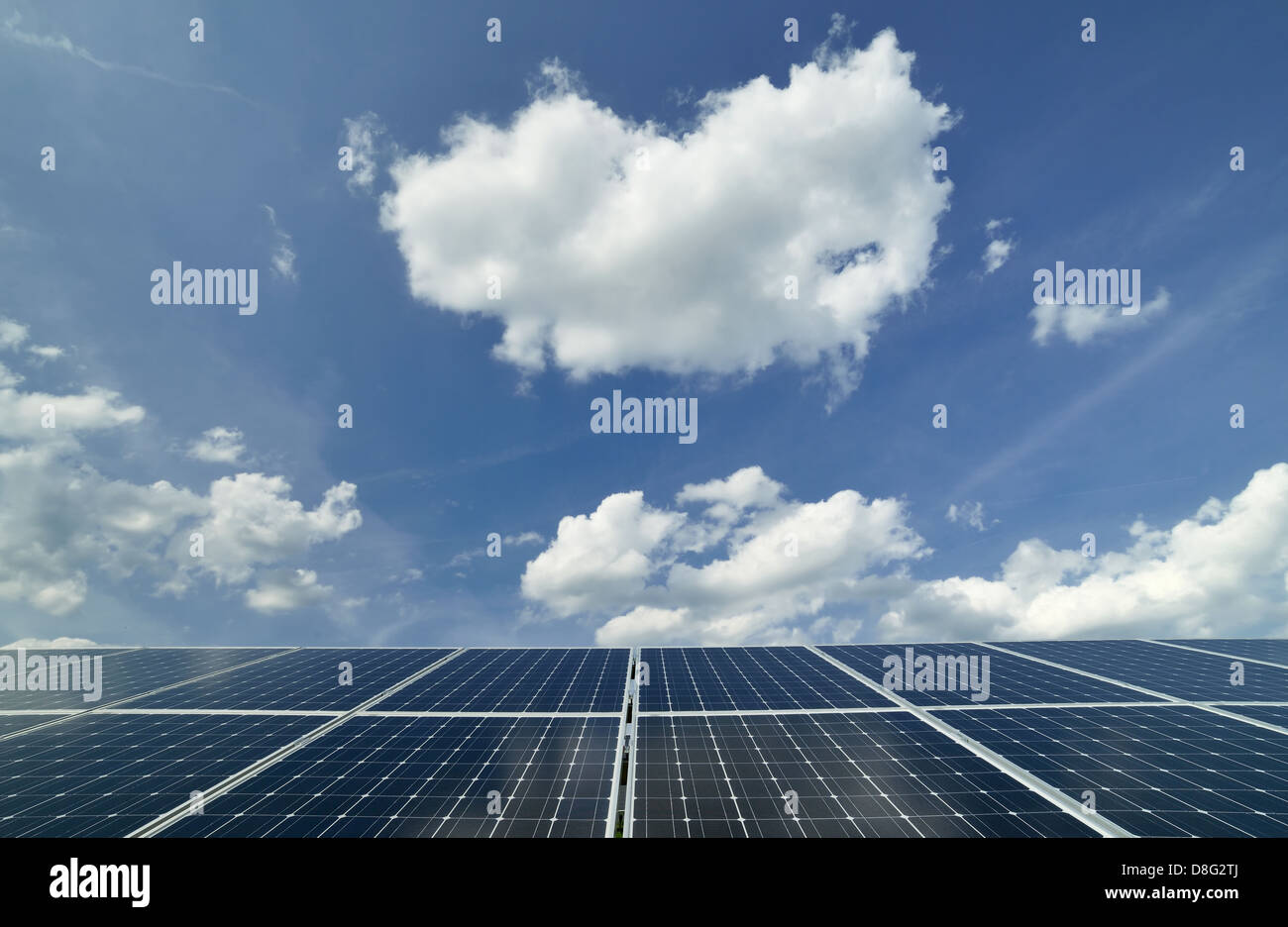 Photovoltaik-Anlage Stockfoto