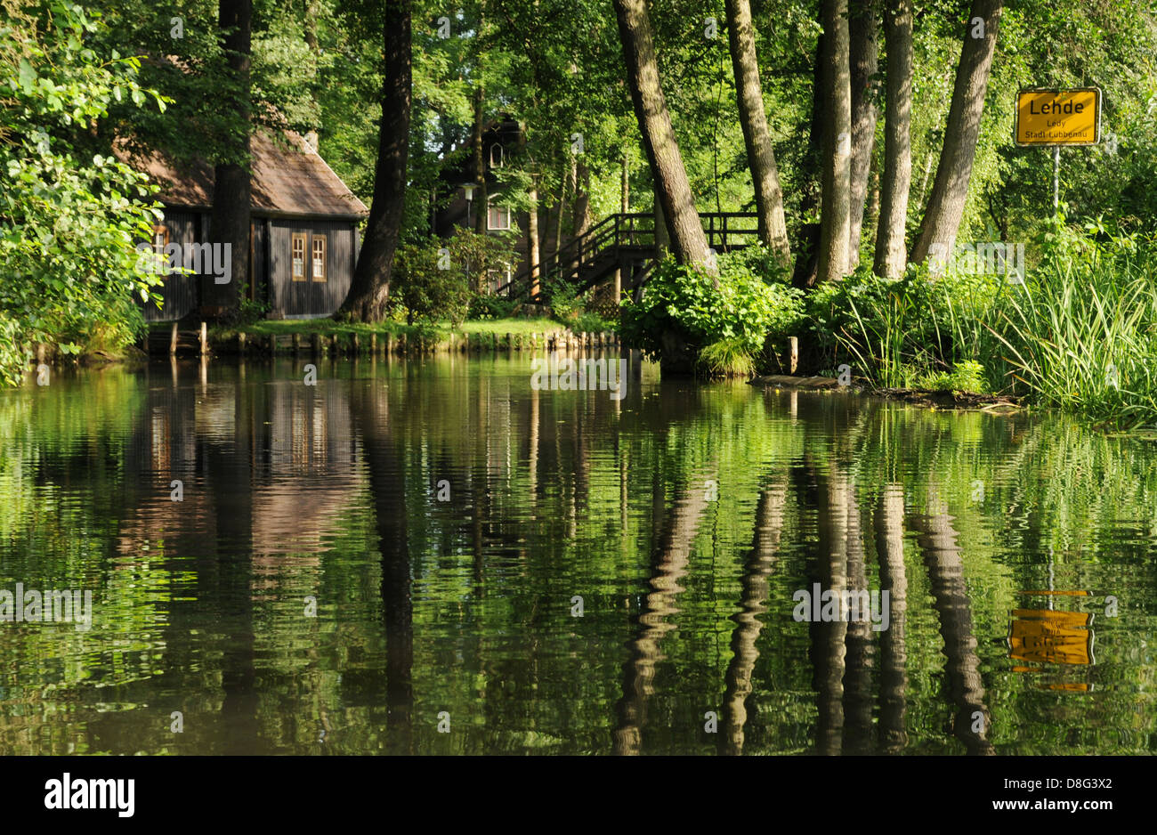 Lehde im Spreewald Stockfoto