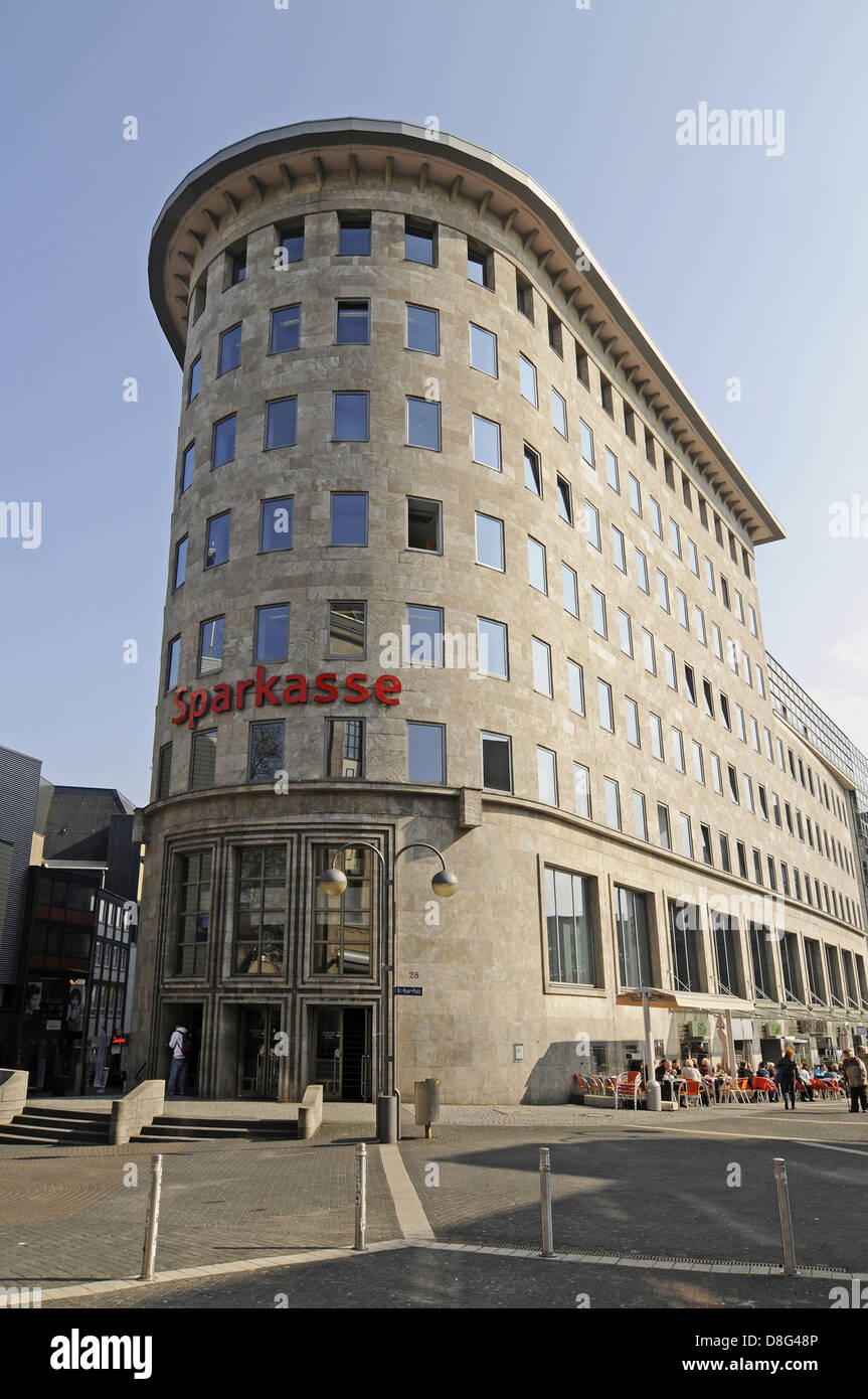 Historischen Bankgebäude Sparkasse Stockfoto