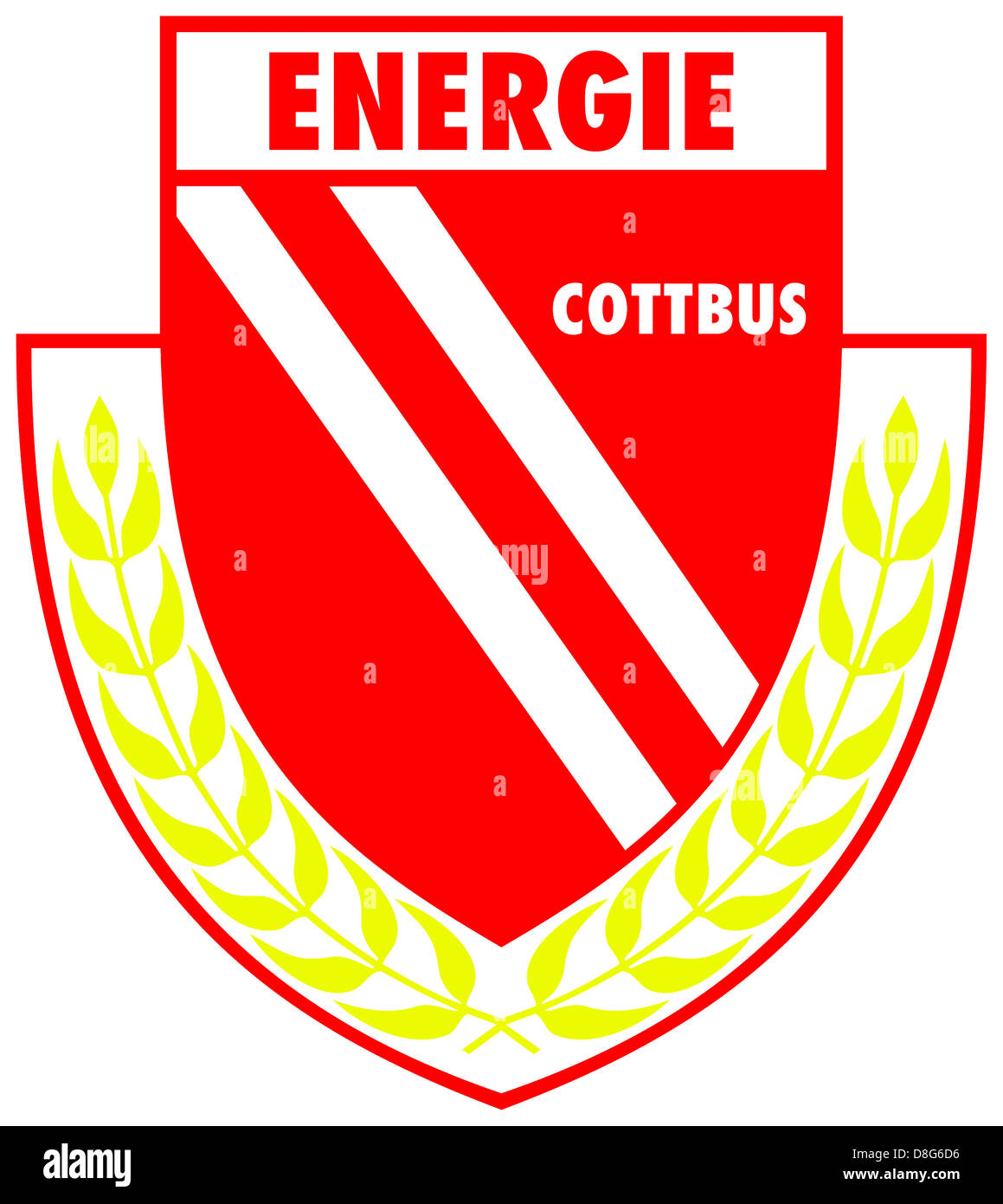 Logo des deutschen Fußball-Nationalmannschaft Energie Cottbus. Stockfoto