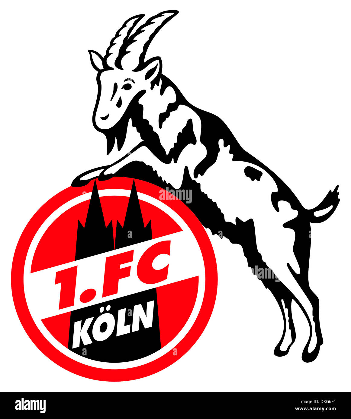 Logo des deutschen Fußballs team 1. FC Köln. Stockfoto