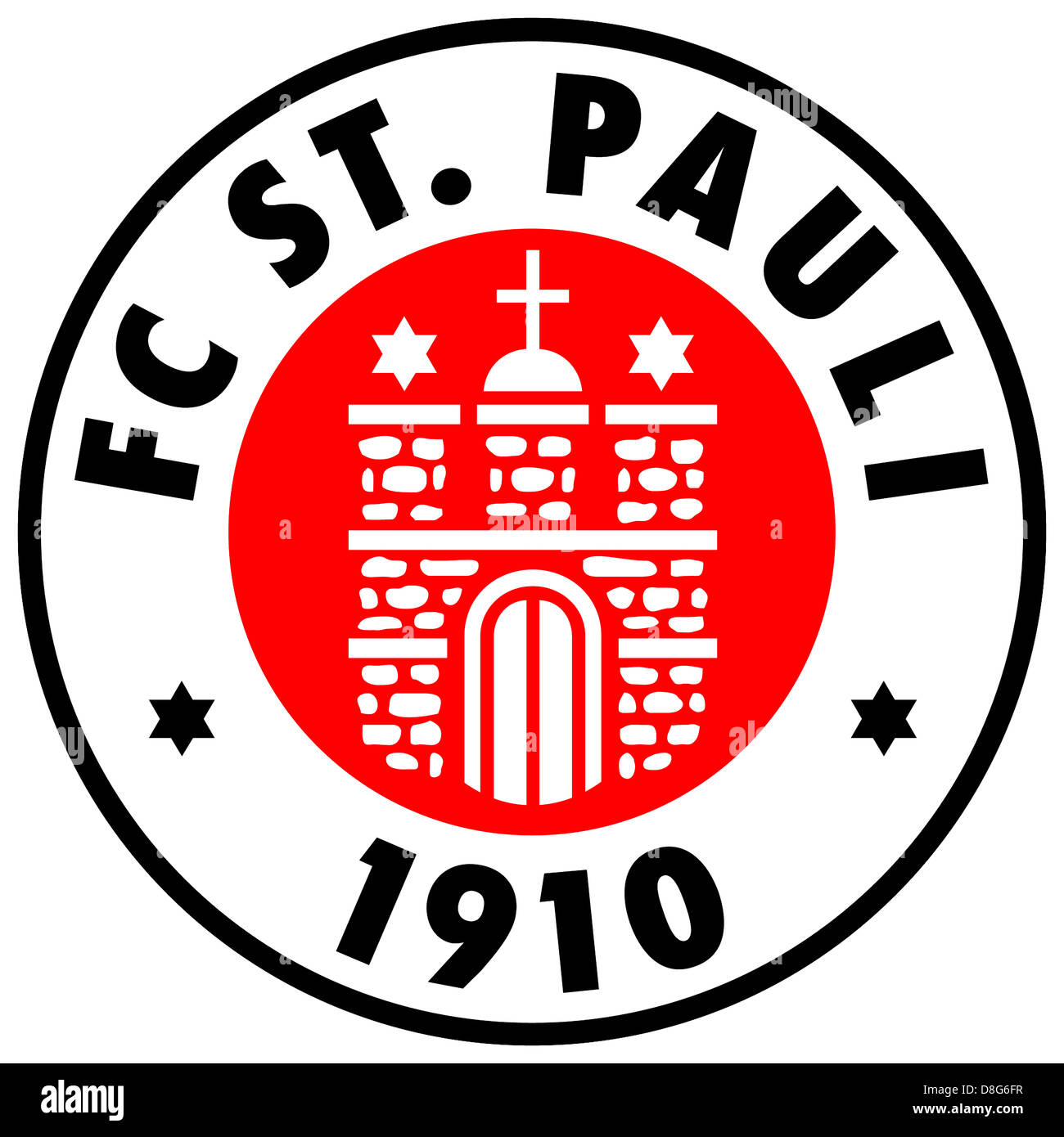 Logo des deutschen Fußball-Nationalmannschaft FC St. Pauli 1910. Stockfoto
