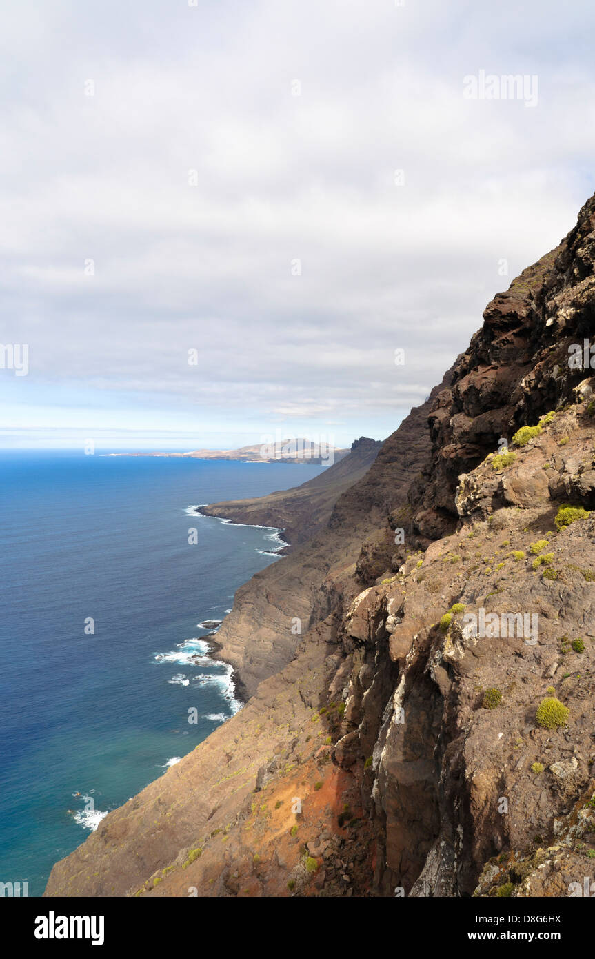 Seeküste, Westen Gran Canaria, Gran Canaria, Kanarische Inseln, Spanien, Europa Stockfoto