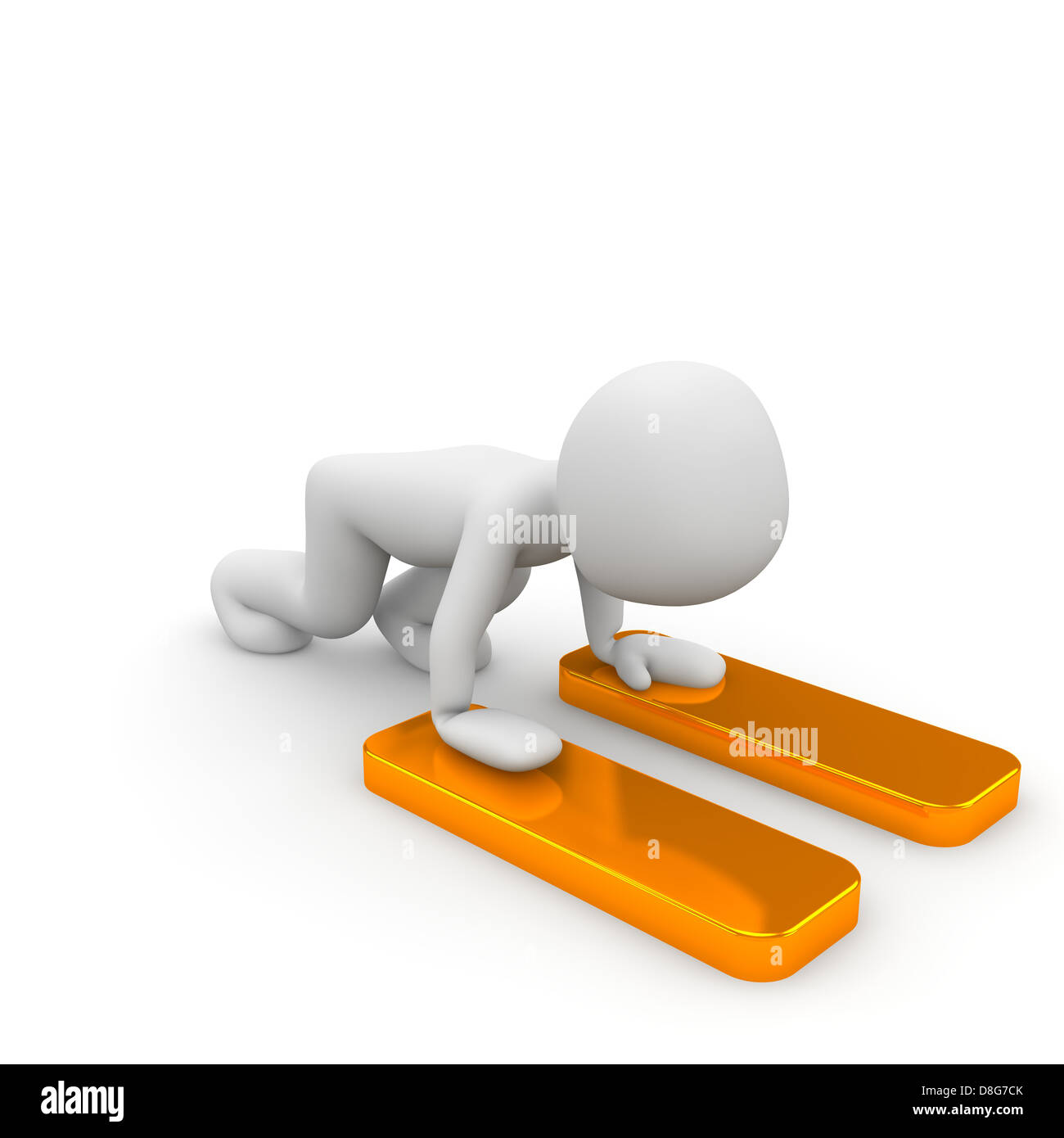 Ein Zeichen, drücken die Knop, eine Pause zu machen. Stockfoto