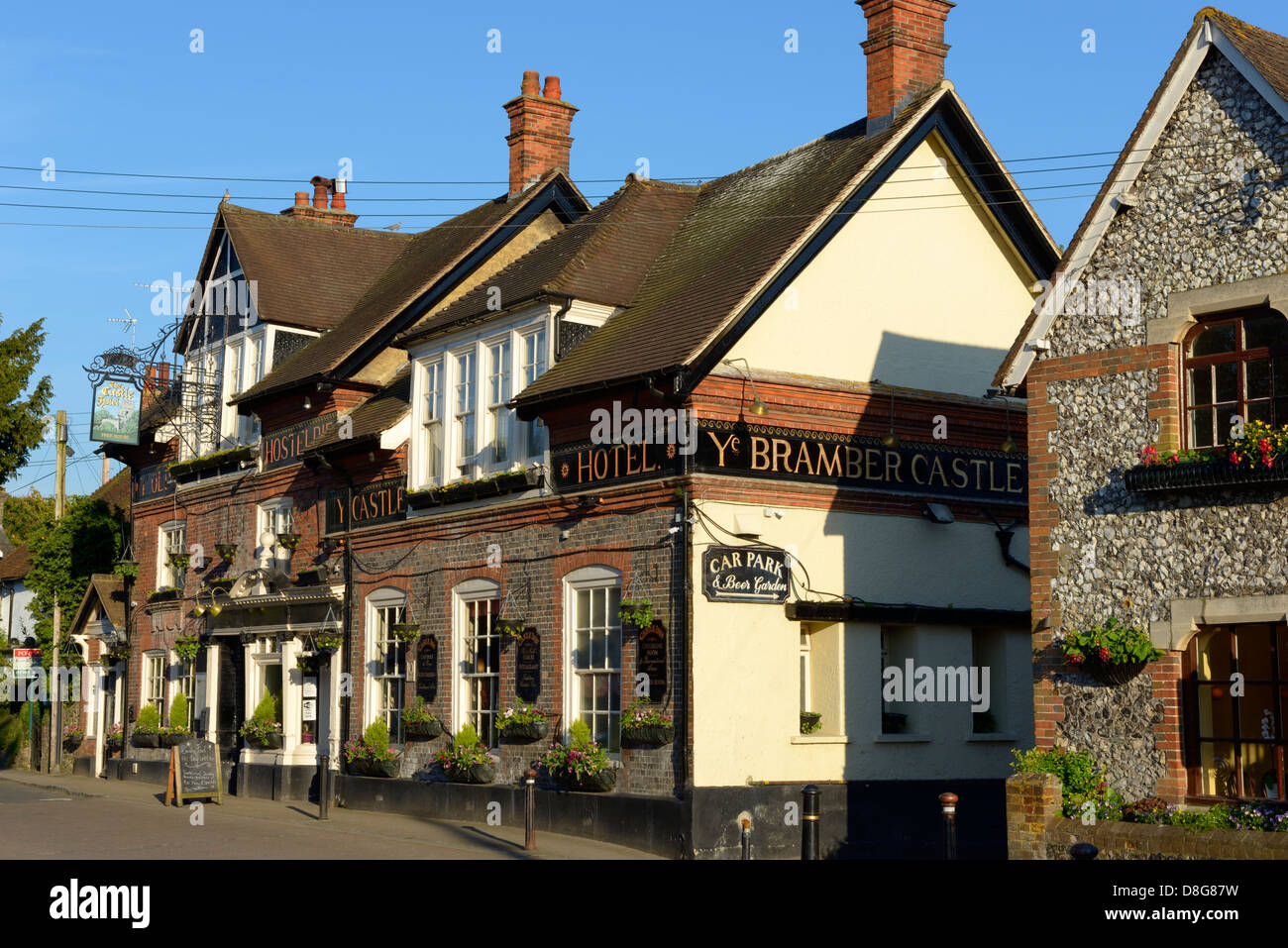 Das Schlosshotel Bramber, West Sussex, UK Stockfoto