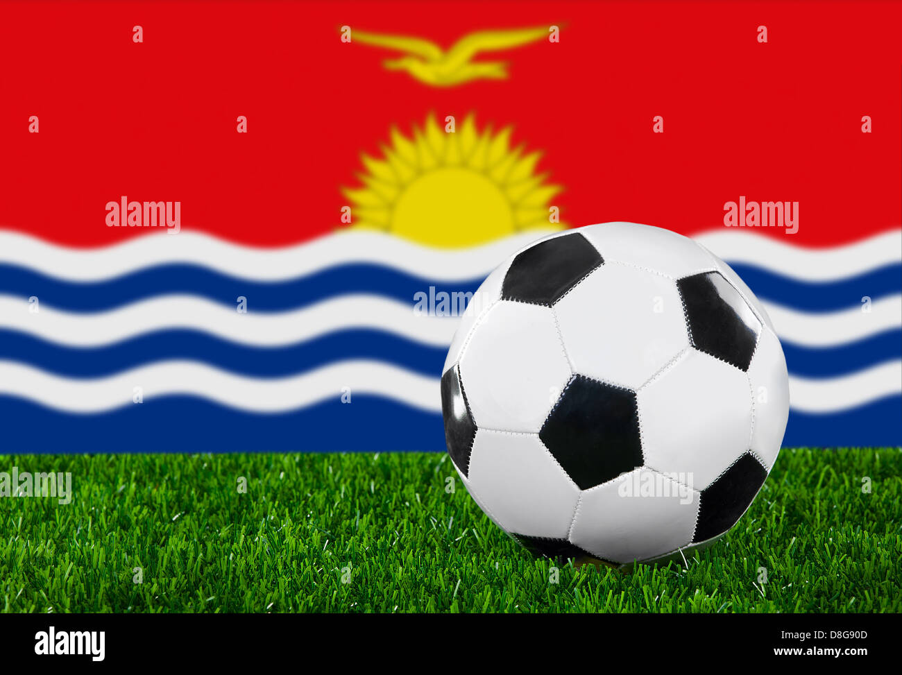 Die Flagge Kiribati Stockfoto