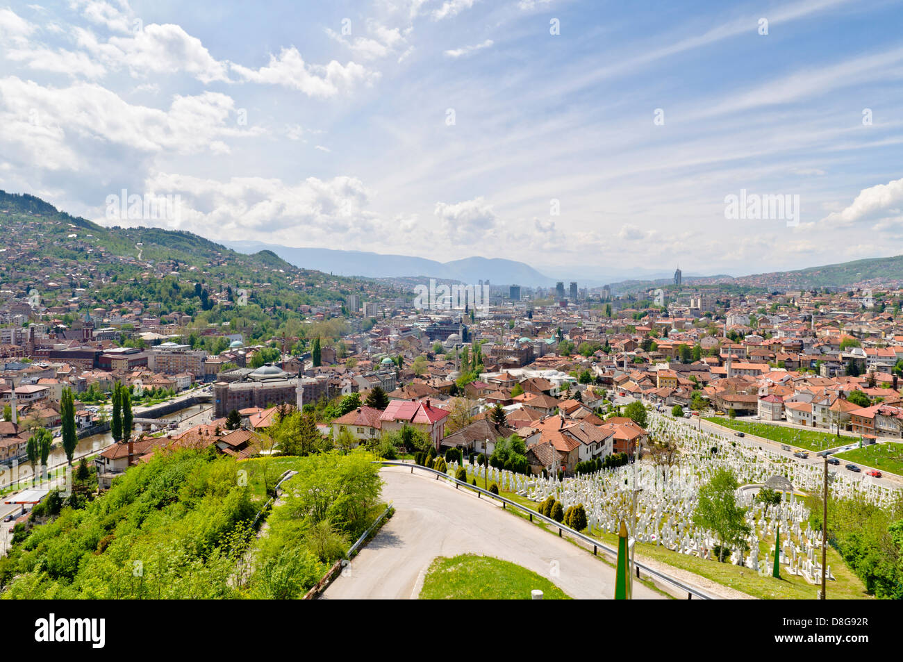 Ansicht von Sarajevo, Bosnien-Herzegowina Stockfoto