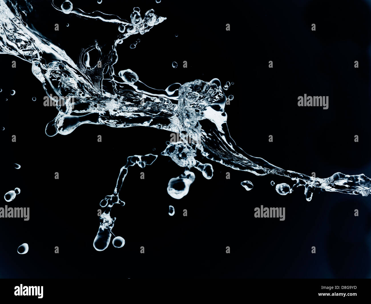 Wasser in Bewegung. High-Speed-Aufnahme. Stockfoto
