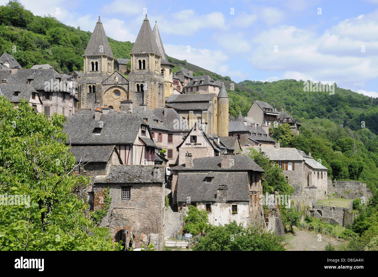 Abteikirche Sainte Foy Stockfoto