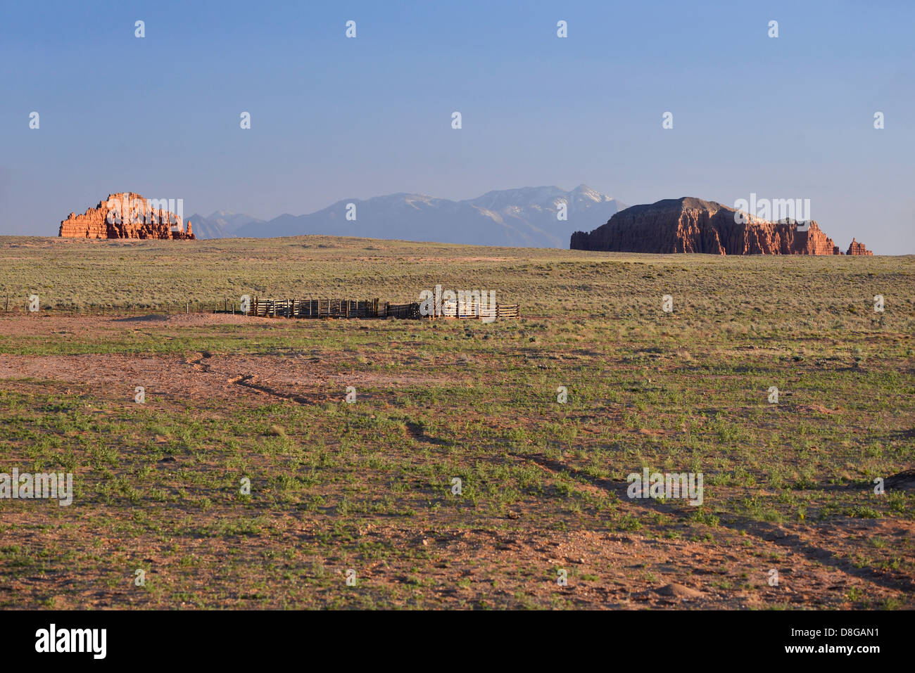 Corral in San Rafael Wüste in Utah. Stockfoto