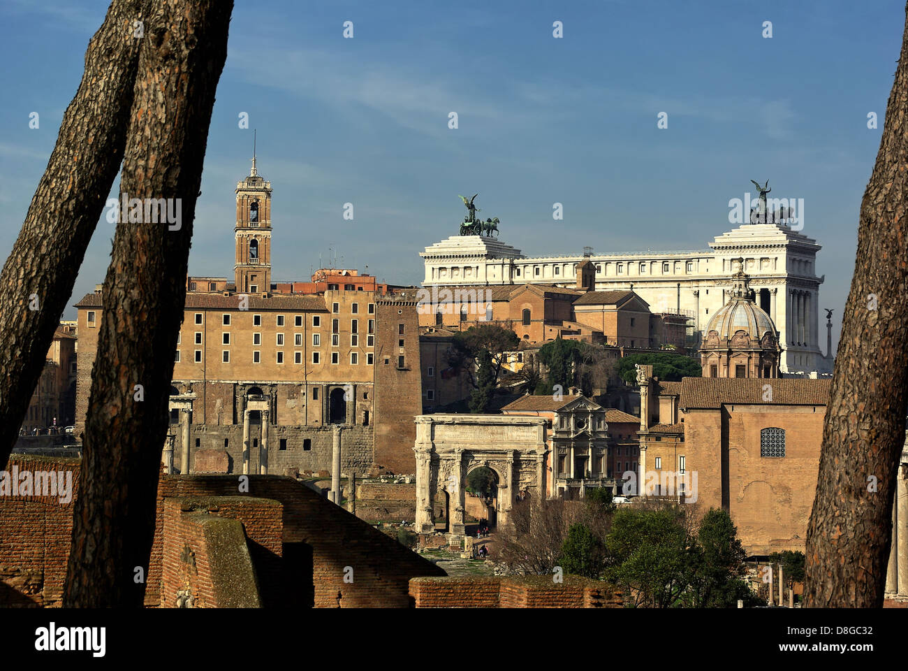 Forum Romanum Rom Stockfoto