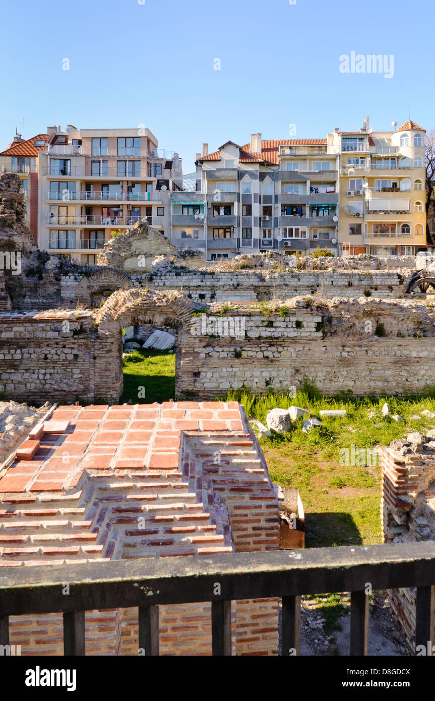 Römische Ausgrabungsstätte, Varna, Bulgarien Stockfoto