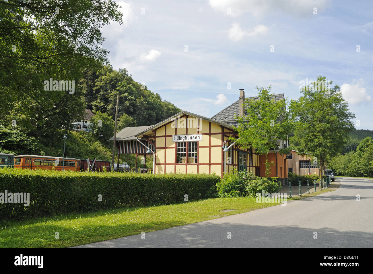 Hüinghausen Station Stockfoto