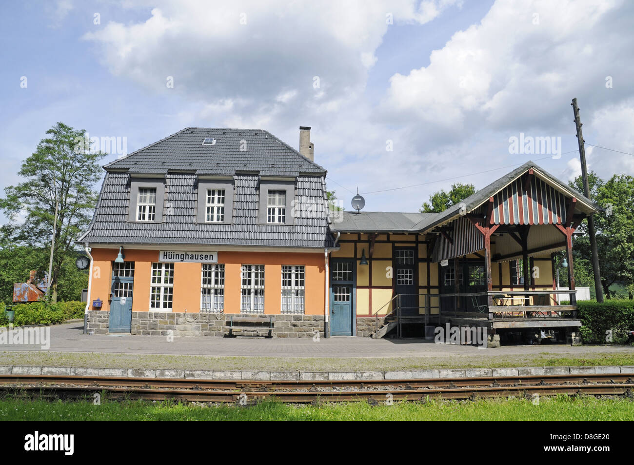 Hüinghausen Station Stockfoto